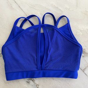 navy blue dance crop top, Honeycut